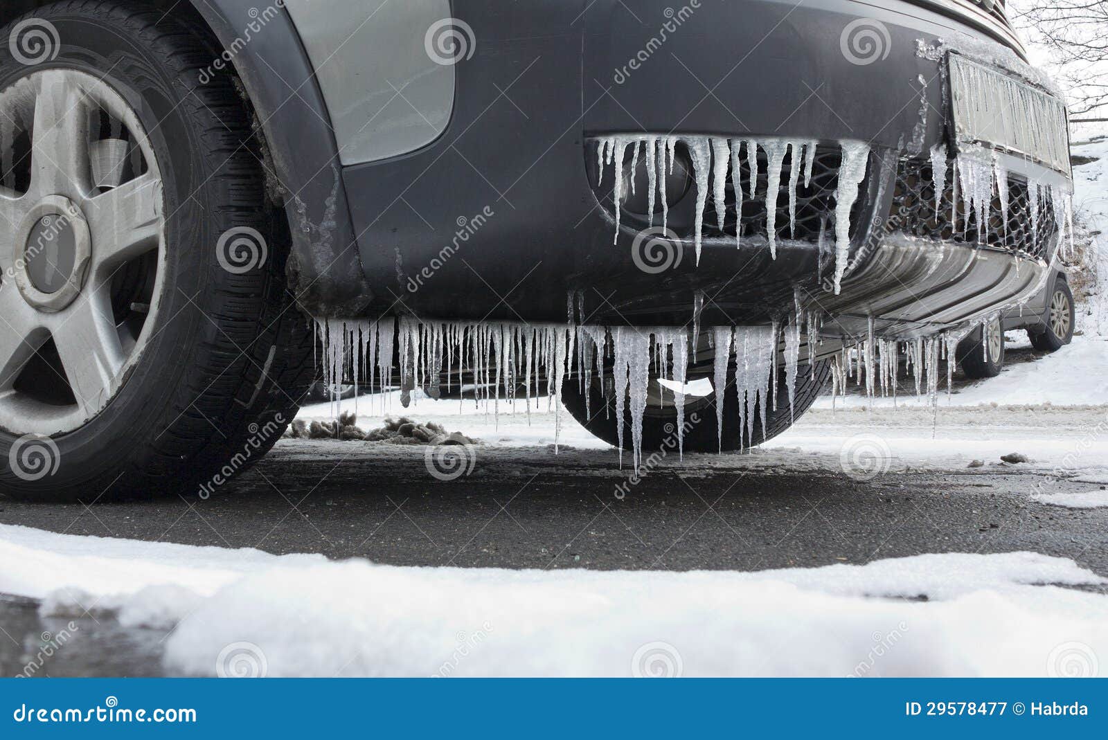 Frozen car stock image. Image of transport, frost, icicles 29578477