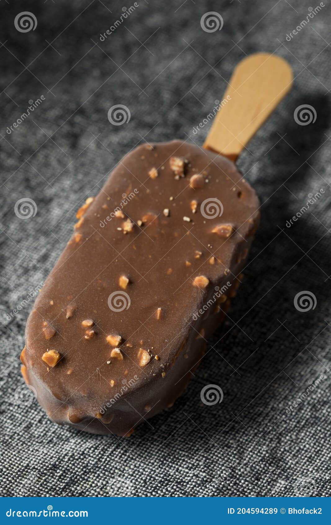 Frozen Chocolate Covered Ice Cream Bars Stock Image - Image of snack ...