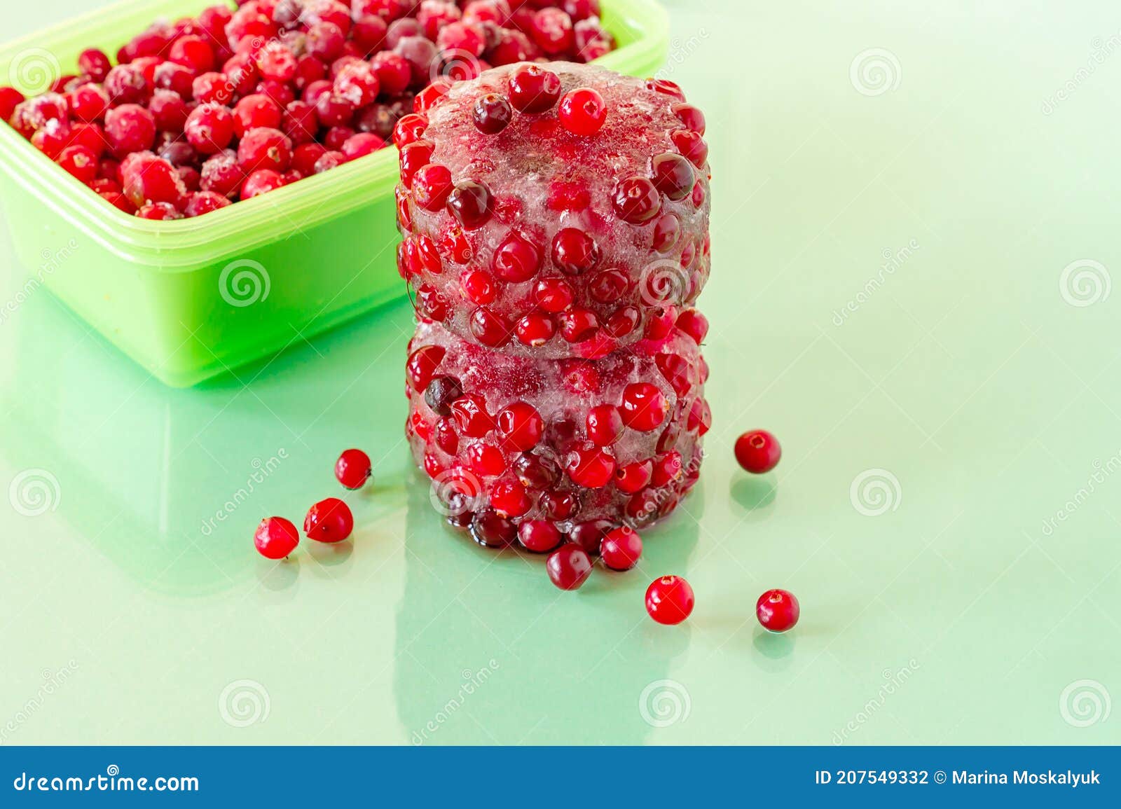 Frozen Cranberries. Frozen Organic Berries for Desserts and Bakery