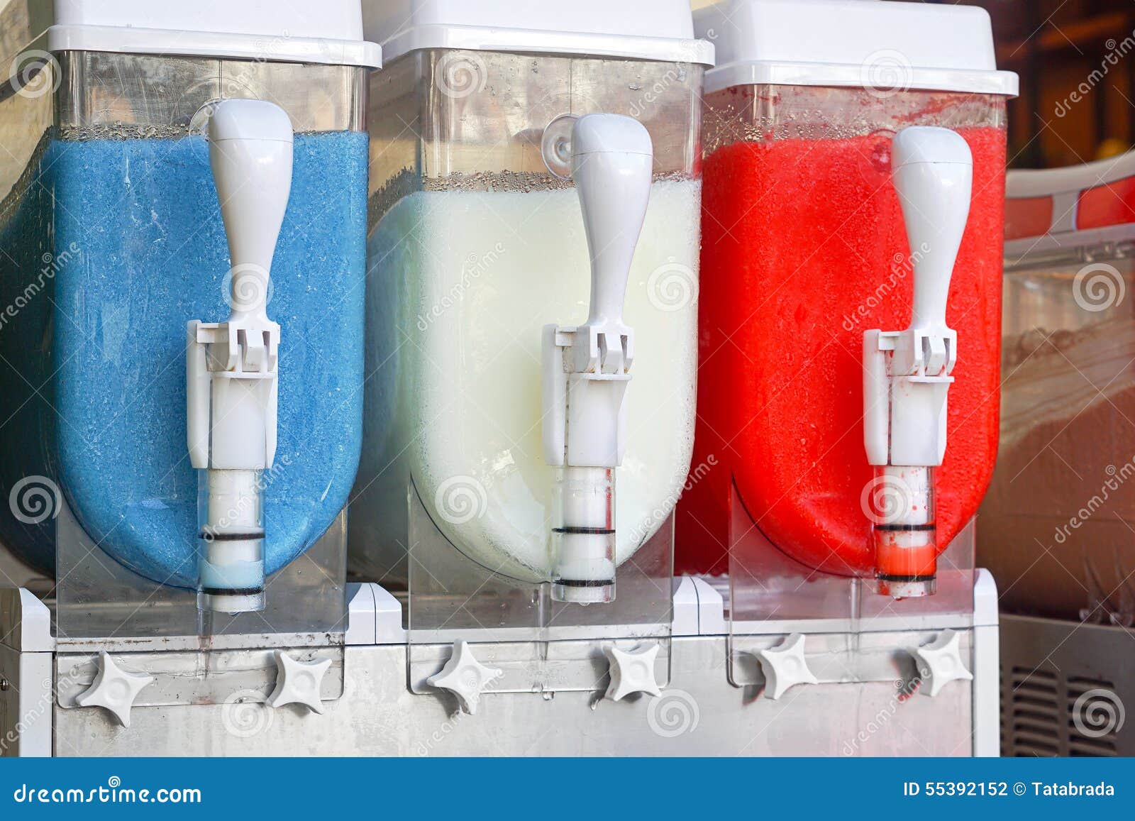 Frozen drinks dispenser stock photo. Image of dispenser 55392152