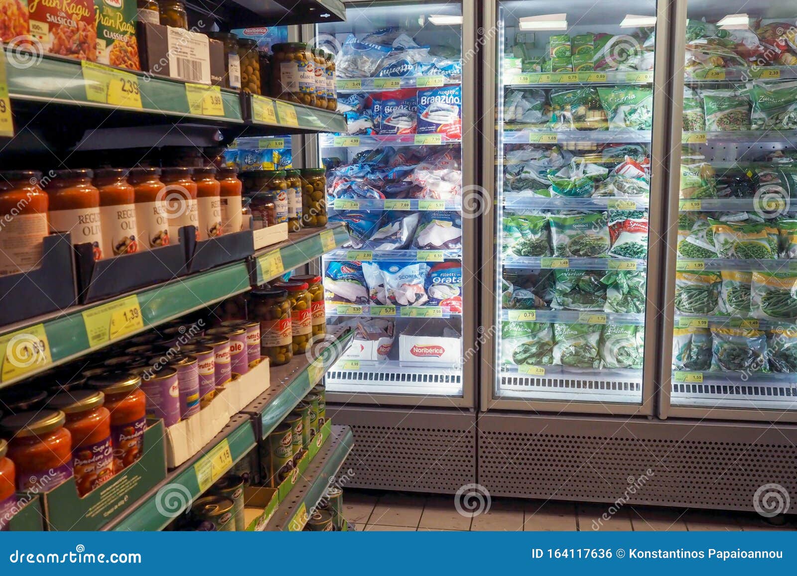 Frozen Fish in a Supermarket in Rome Editorial Photo Image of italy