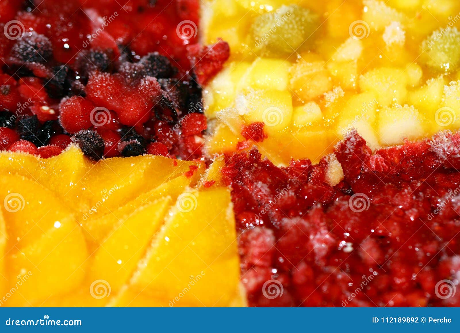 Frozen fruit on a cake stock photo. Image of fruit, vitamin 112189892