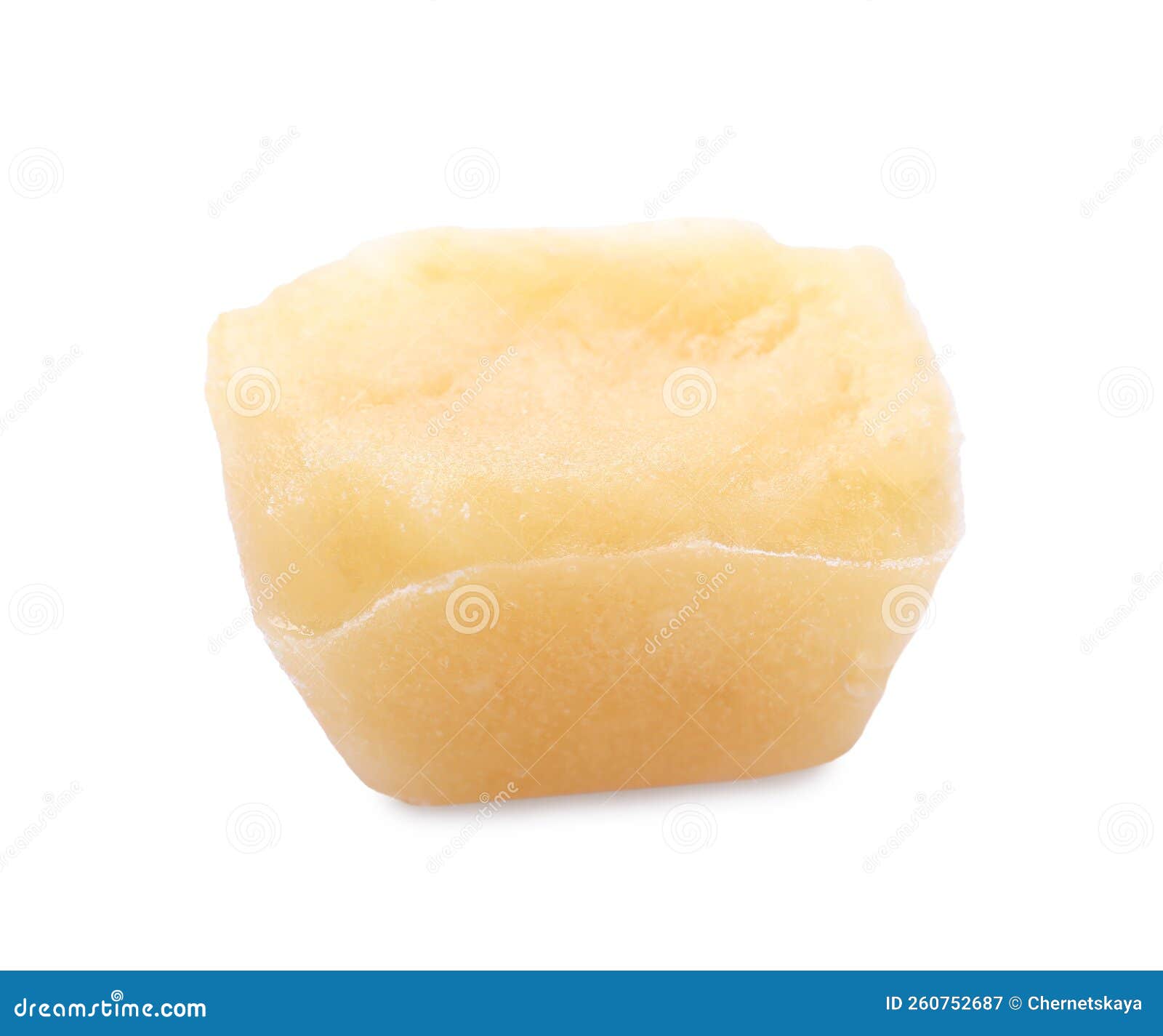 Frozen Fruit Puree Cube Isolated on White Stock Image Image of food