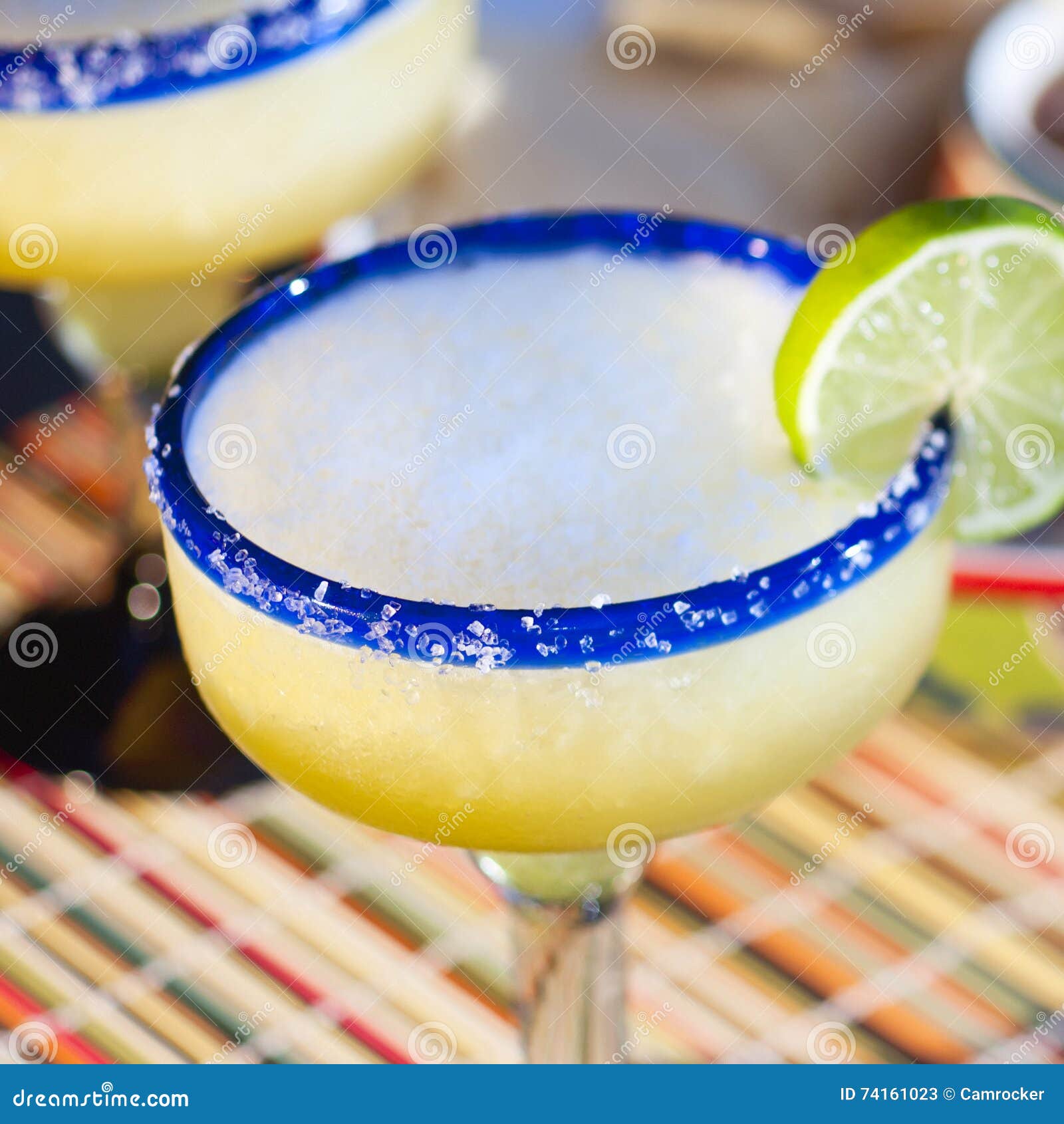 Frozen Lime Margaritas stock image. Image of beverage 74161023