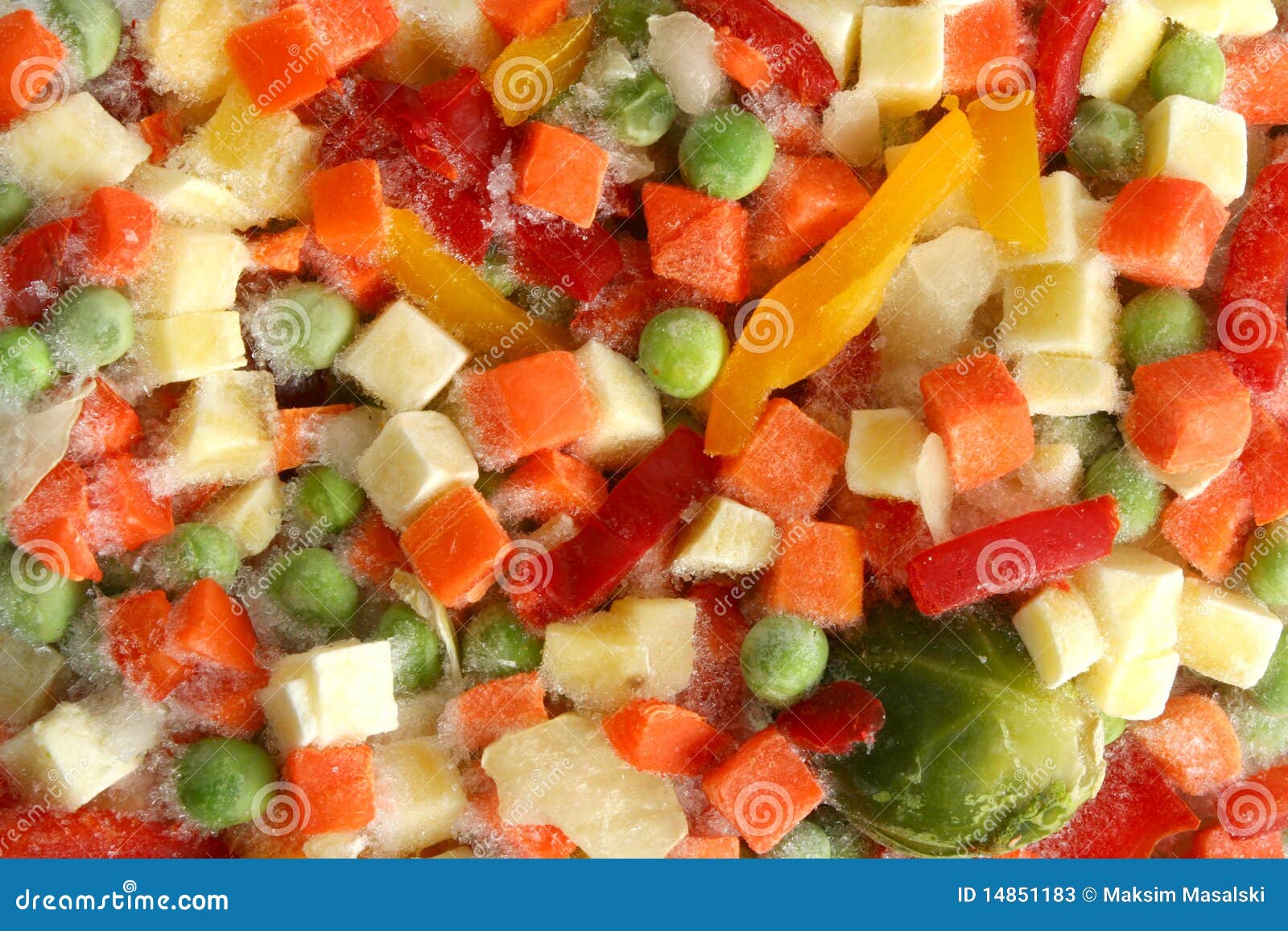 Frozen mixed vegetables stock image. Image of orange 14851183