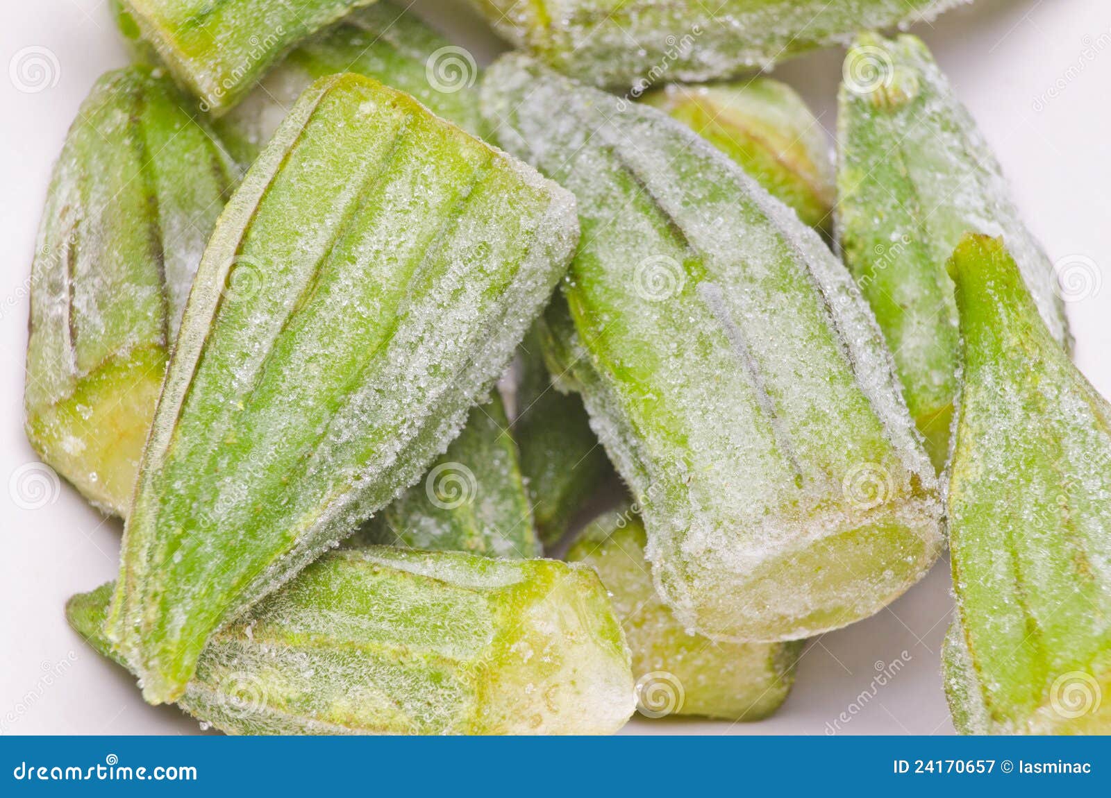 Frozen okra stock image. Image of organic, eating, vegetarian 24170657