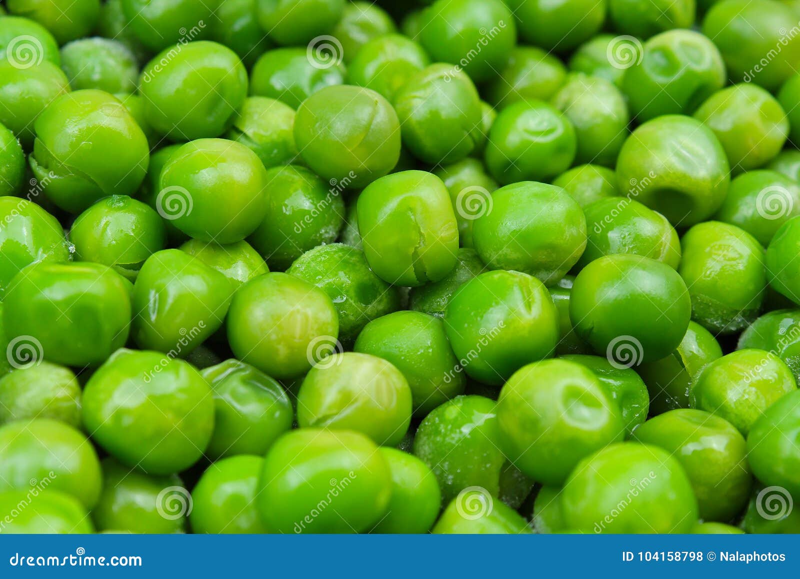 Frozen Pea Peases Texture Background. Green Pease Background Pattern