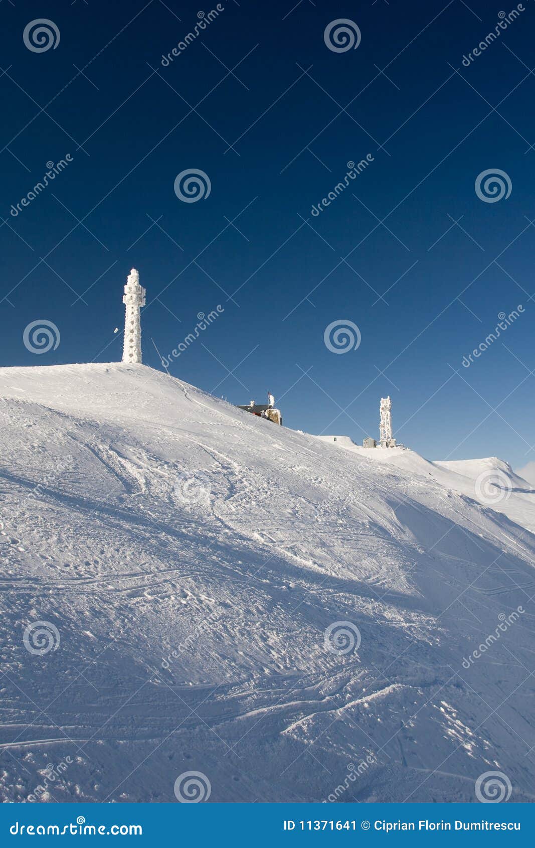 Frozen peaks stock image. Image of season, sunshine, sunny 11371641