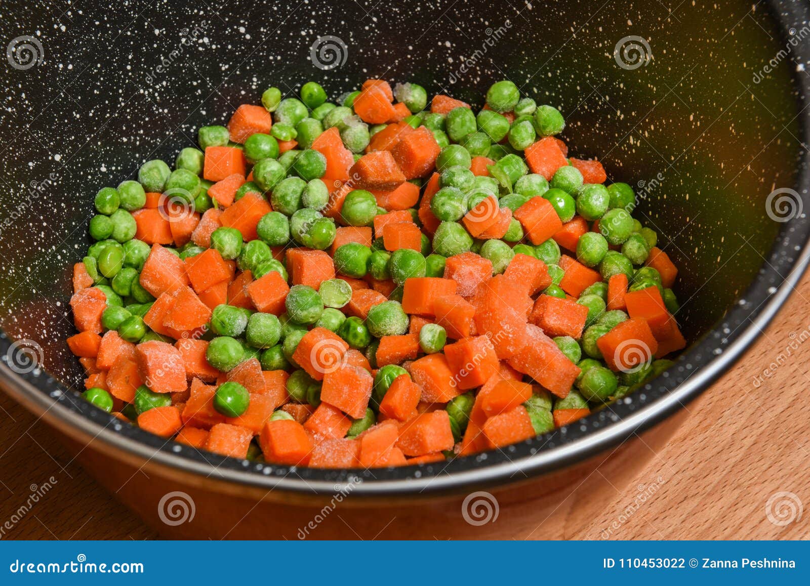 Frozen peas and carrots stock photo. Image of carrots 110453022