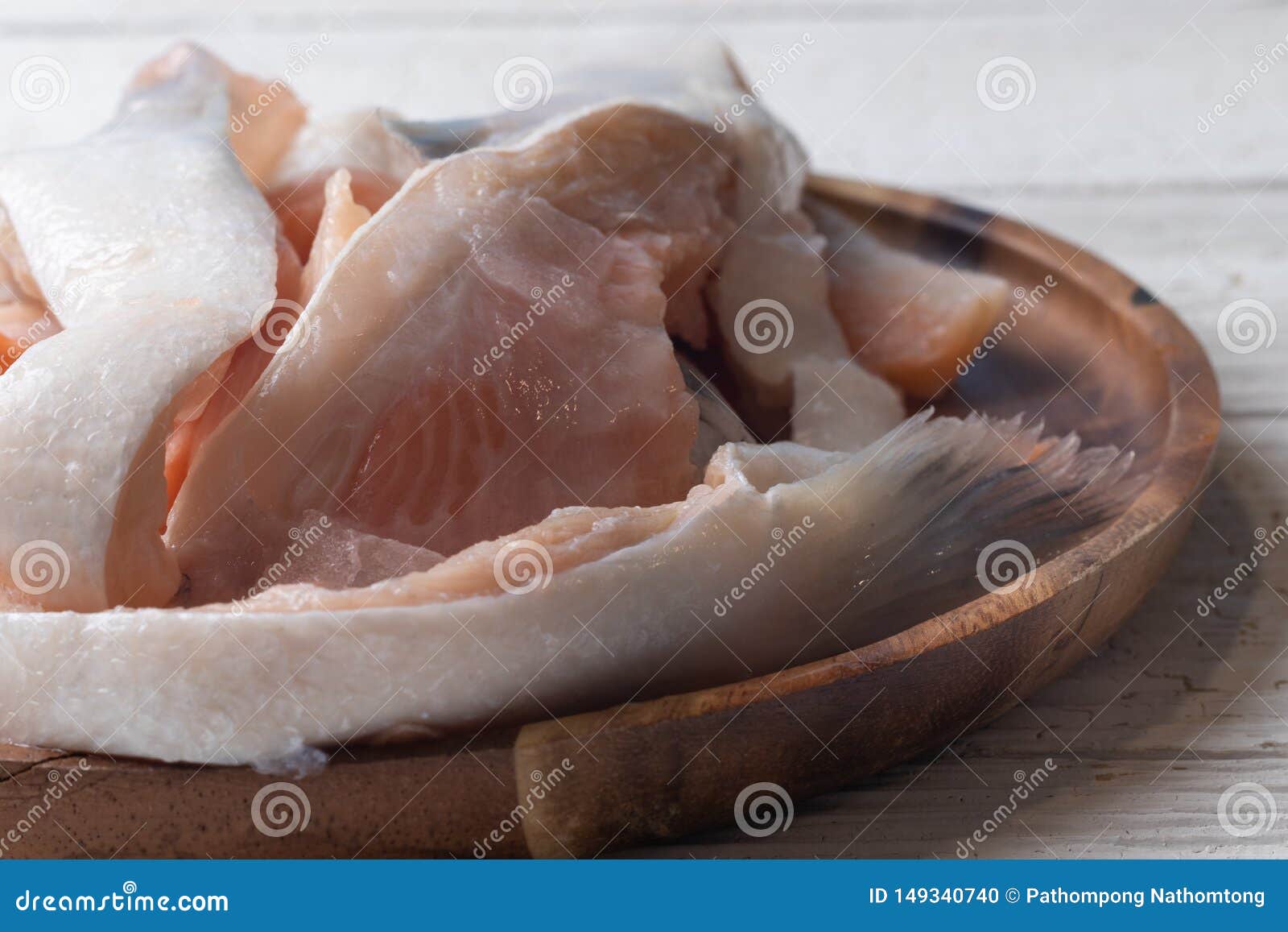 Frozen Salmon Belly on Plate Stock Photo Image of ingredient, healthy