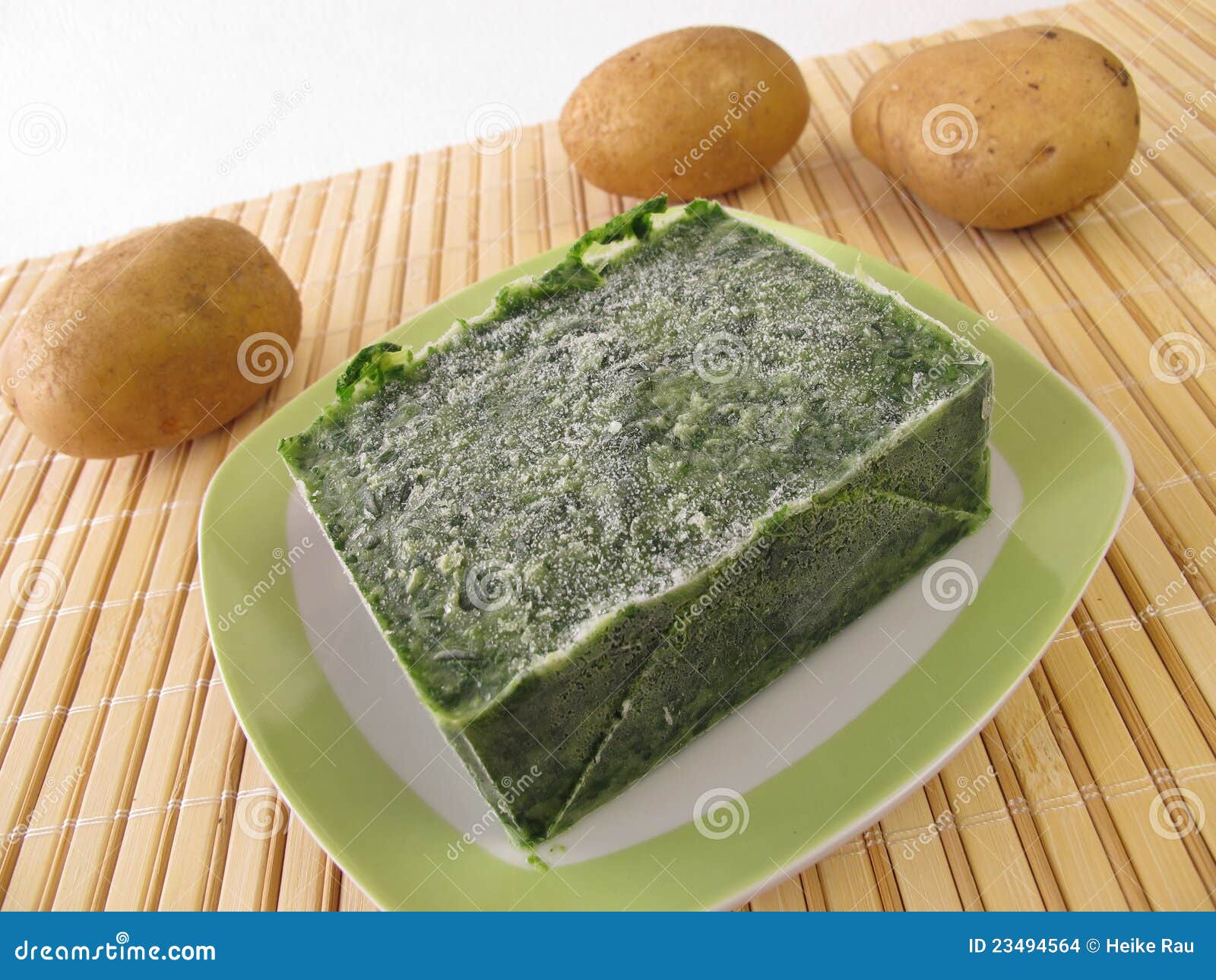 Frozen spinach stock photo. Image of frozen, potatoes - 23494564