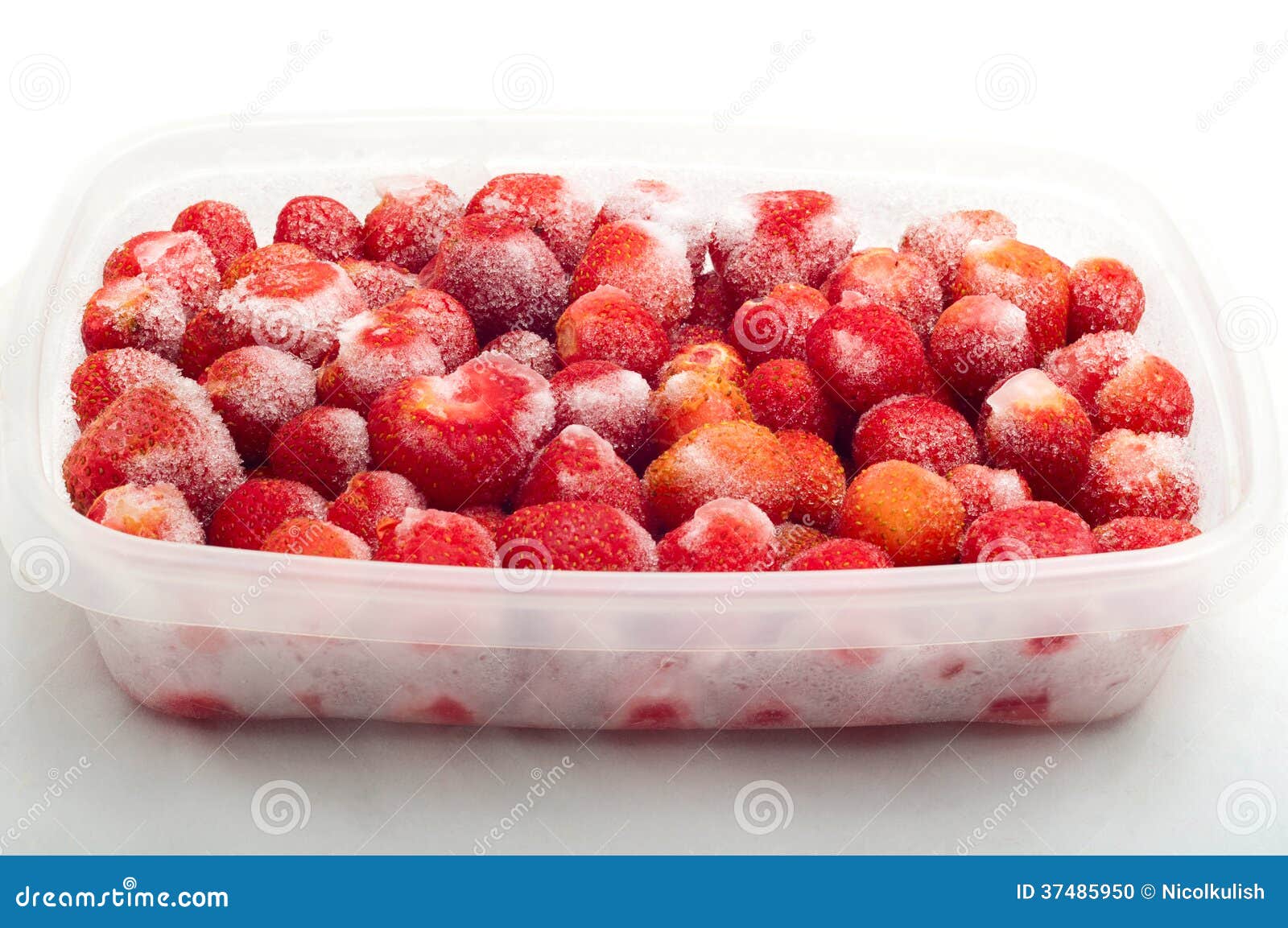Frozen strawberries stock photo. Image of vitamins, texture 37485950