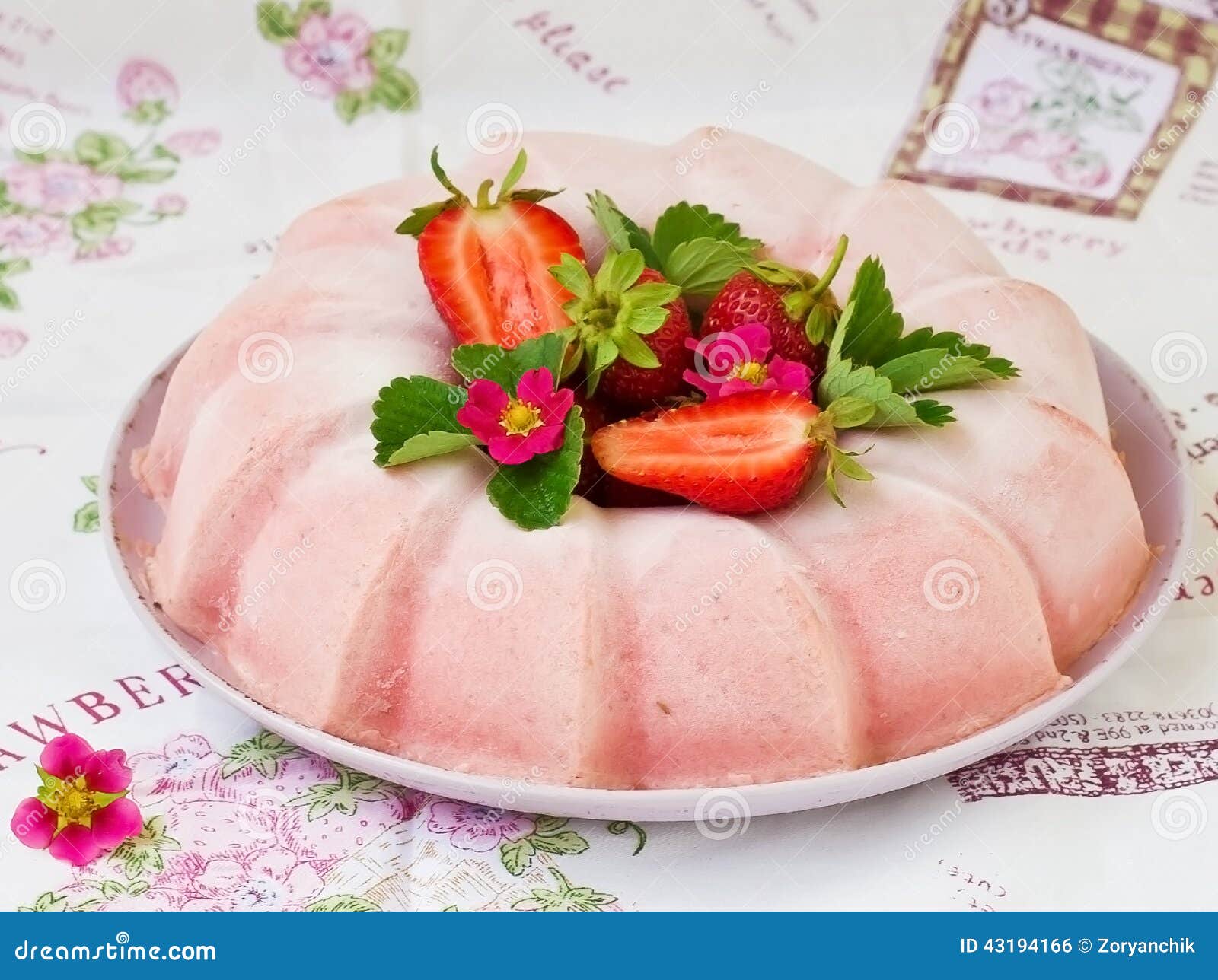 Frozen strawberry jelly stock photo. Image of white, healthy 43194166