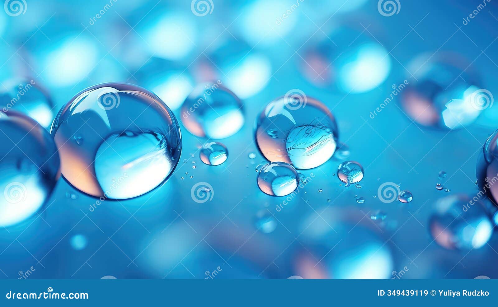 frozen water drops: a captivating display of nature?s artistry in a beautiful gradient