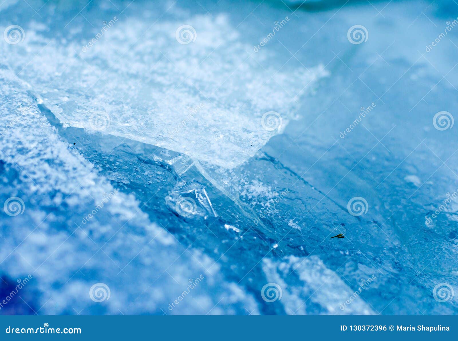 Frozen Water, Ice, Texture, Structure for the Background Stock Photo