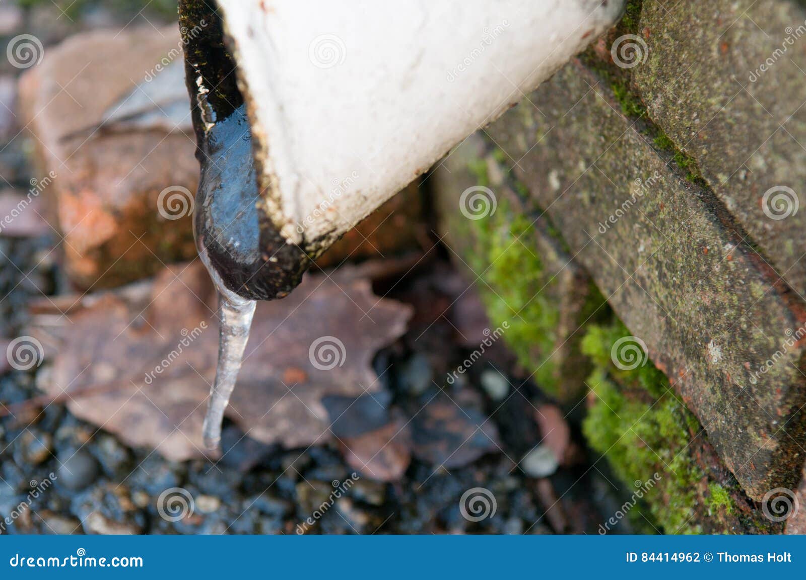 Frozen water pipe stock photo. Image of cold, outdoor 84414962