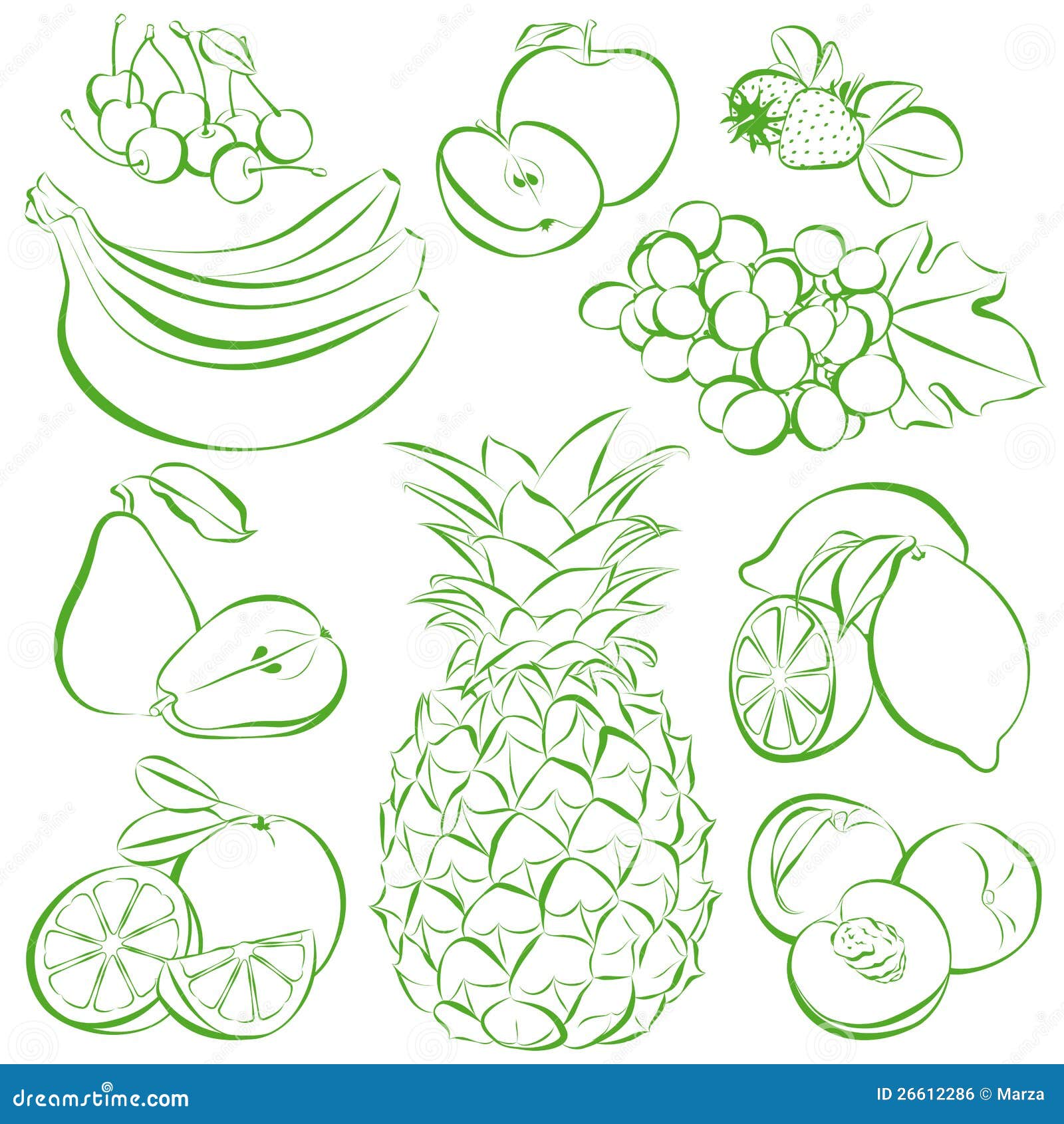Fruit stock vector. Illustration of graphic, delicious - 26612286