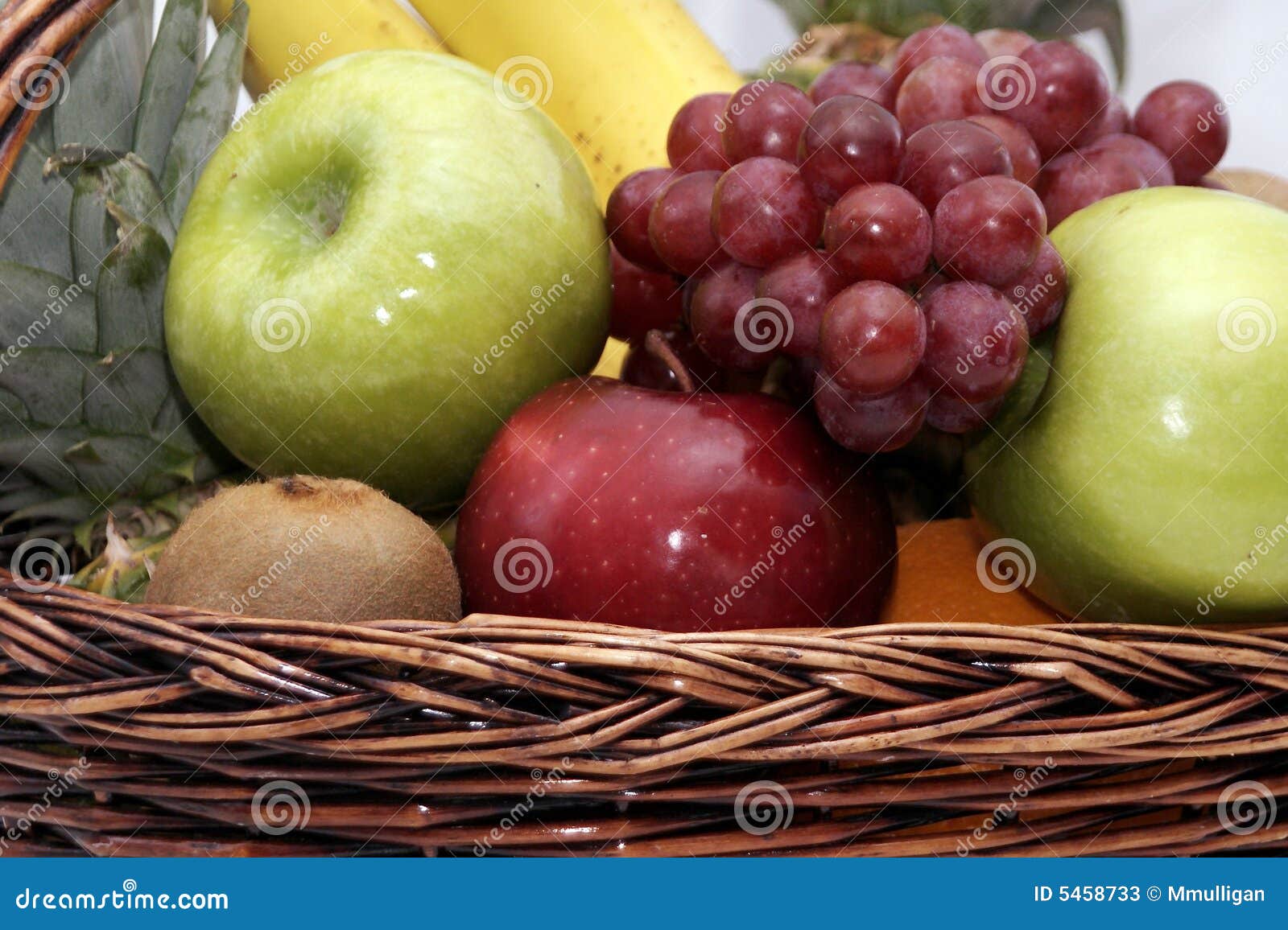 Fruit basket stock image. Image of apples, fruit, yellow 5458733