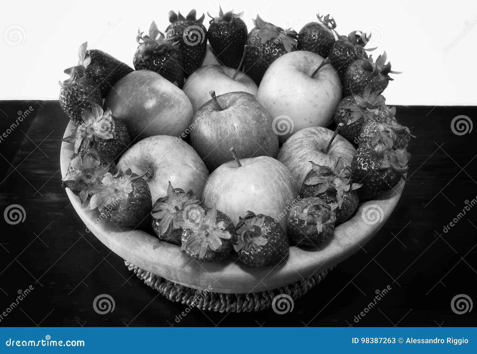 Fruit Basket. Black and White Photo Stock Image Image of farm, eating