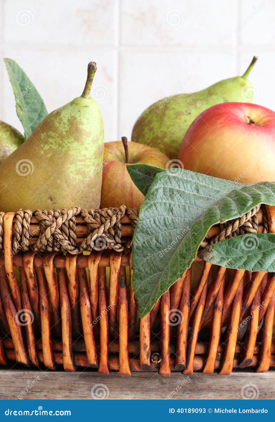 Fruit basket in a kitchen stock image. Image of banana 40189093