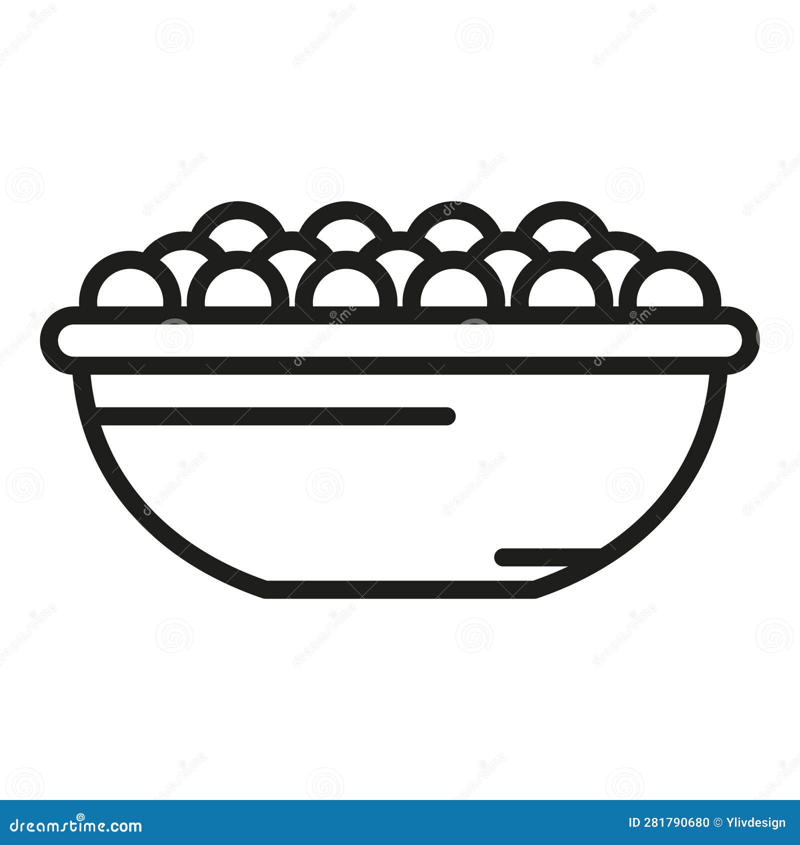 Fruit Berry Icon Outline Vector. Food Protein Stock Vector ...