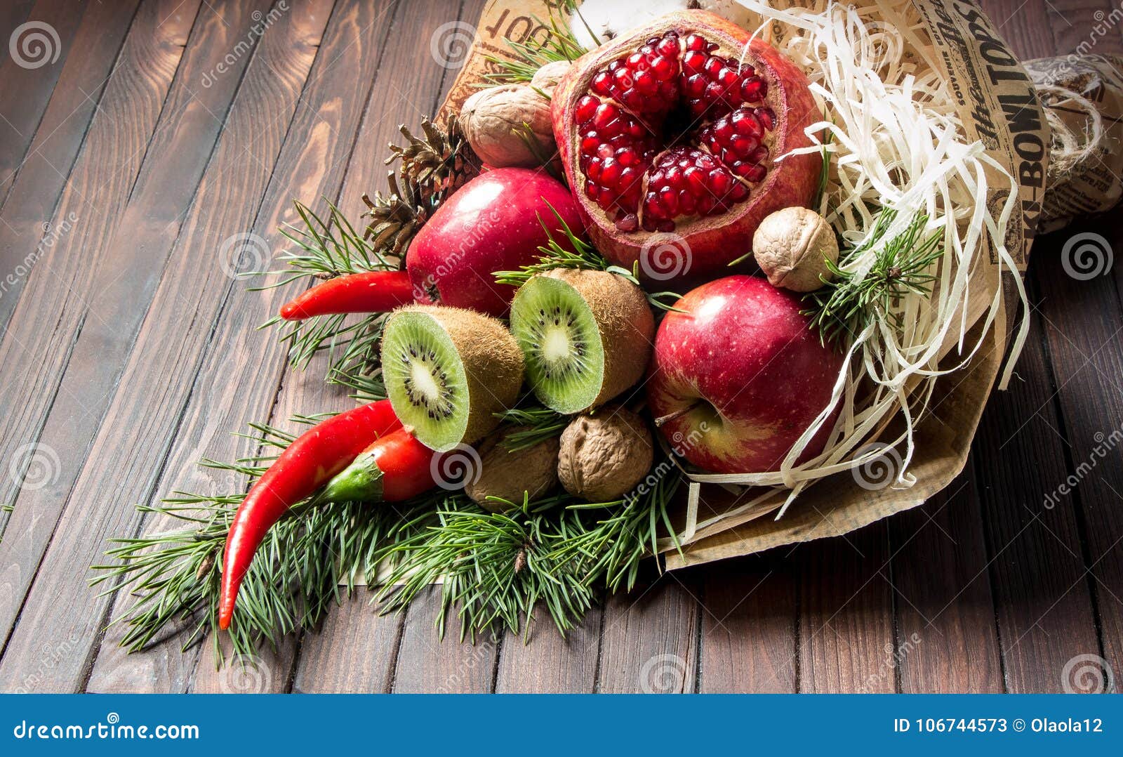 Fruit bouquet stock image. Image of cotton, garden, green - 106744573