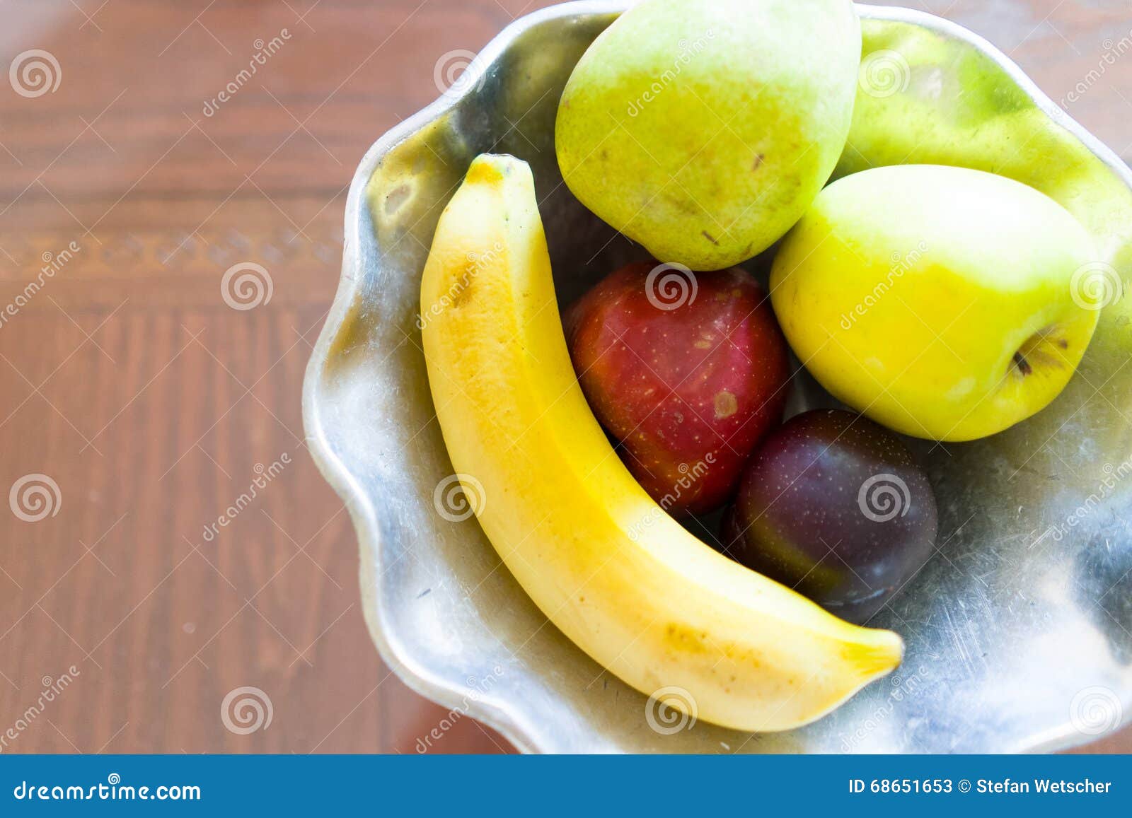 Fruit Bowl stock image. Image of glasstable, fruit, apple 68651653