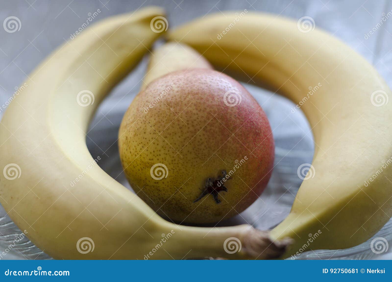 Fruit Bowl with Two Bananas Stock Image Image of garden, fruit 92750681