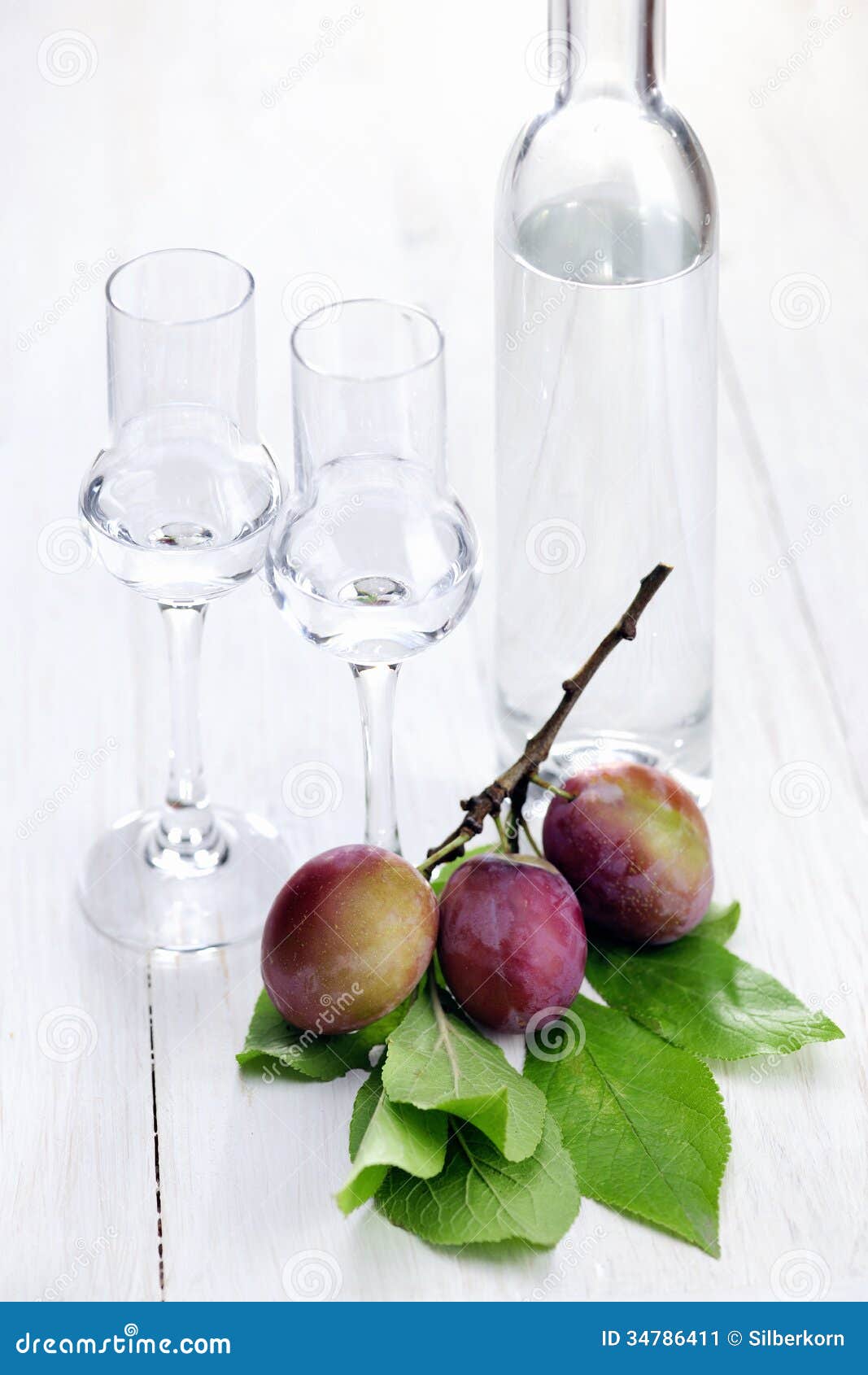 Fruit Brandy, Plum stock image. Image of distilled, fruit 34786411