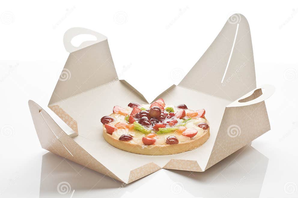 Fruit cake in a box stock photo. Image of cake, sweets 29850602