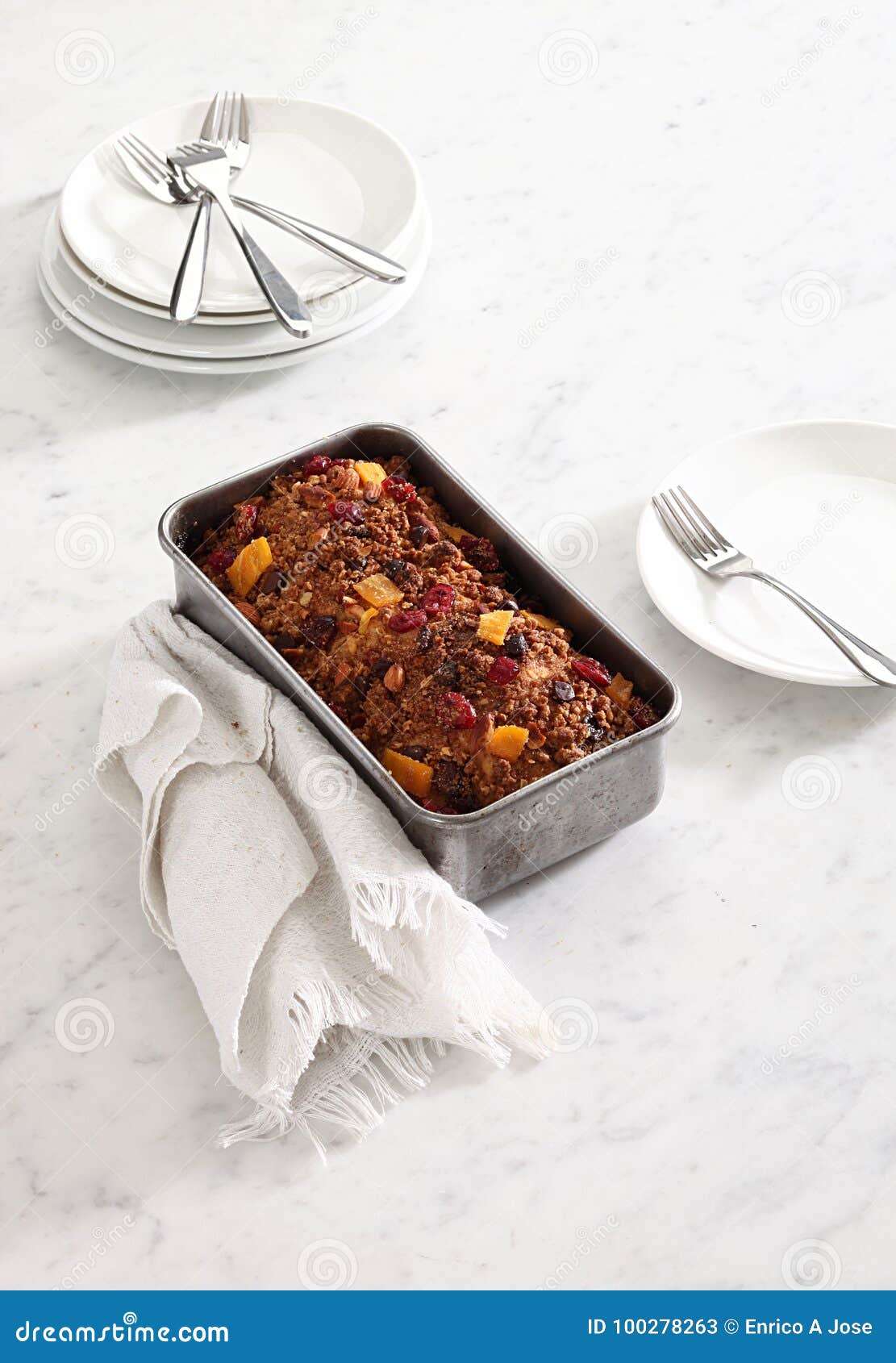 Fruit cake stock image. Image of baked, cherry, snack 100278263