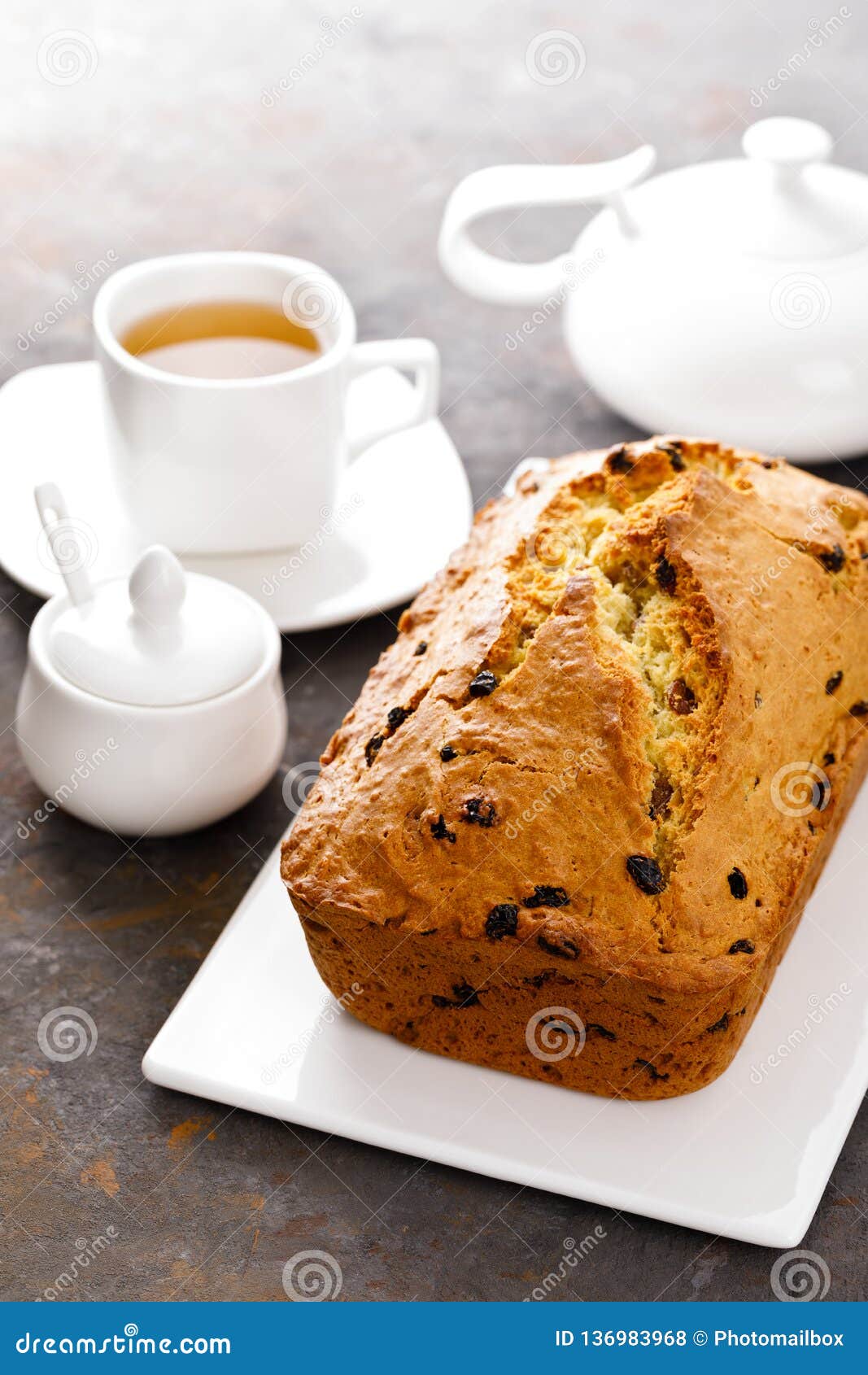 Fruit Cake with Raisin, Fruitcake Stock Photo Image of table, pastry