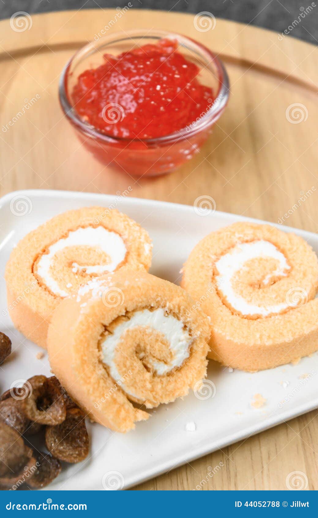 Fruit cake roll stock photo. Image of sponge, sweet, treat 44052788