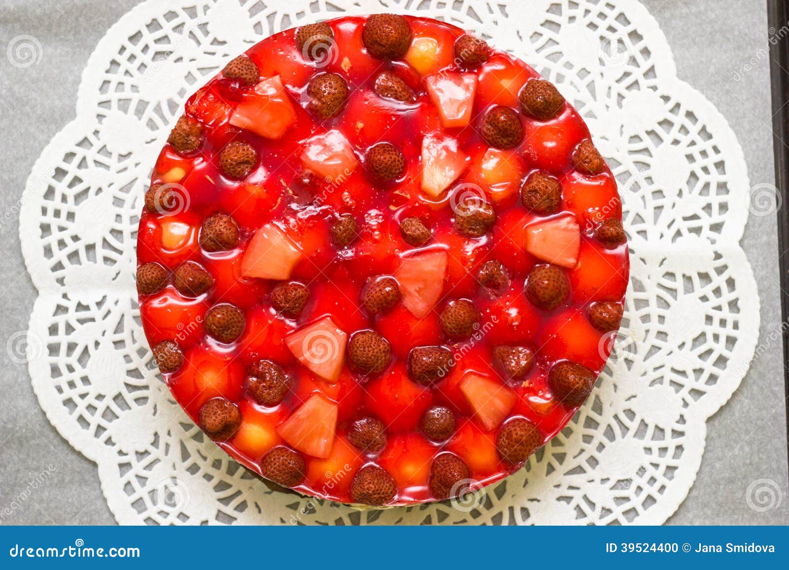 Fruit cake stock photo. Image of homemade, product, round 39524400