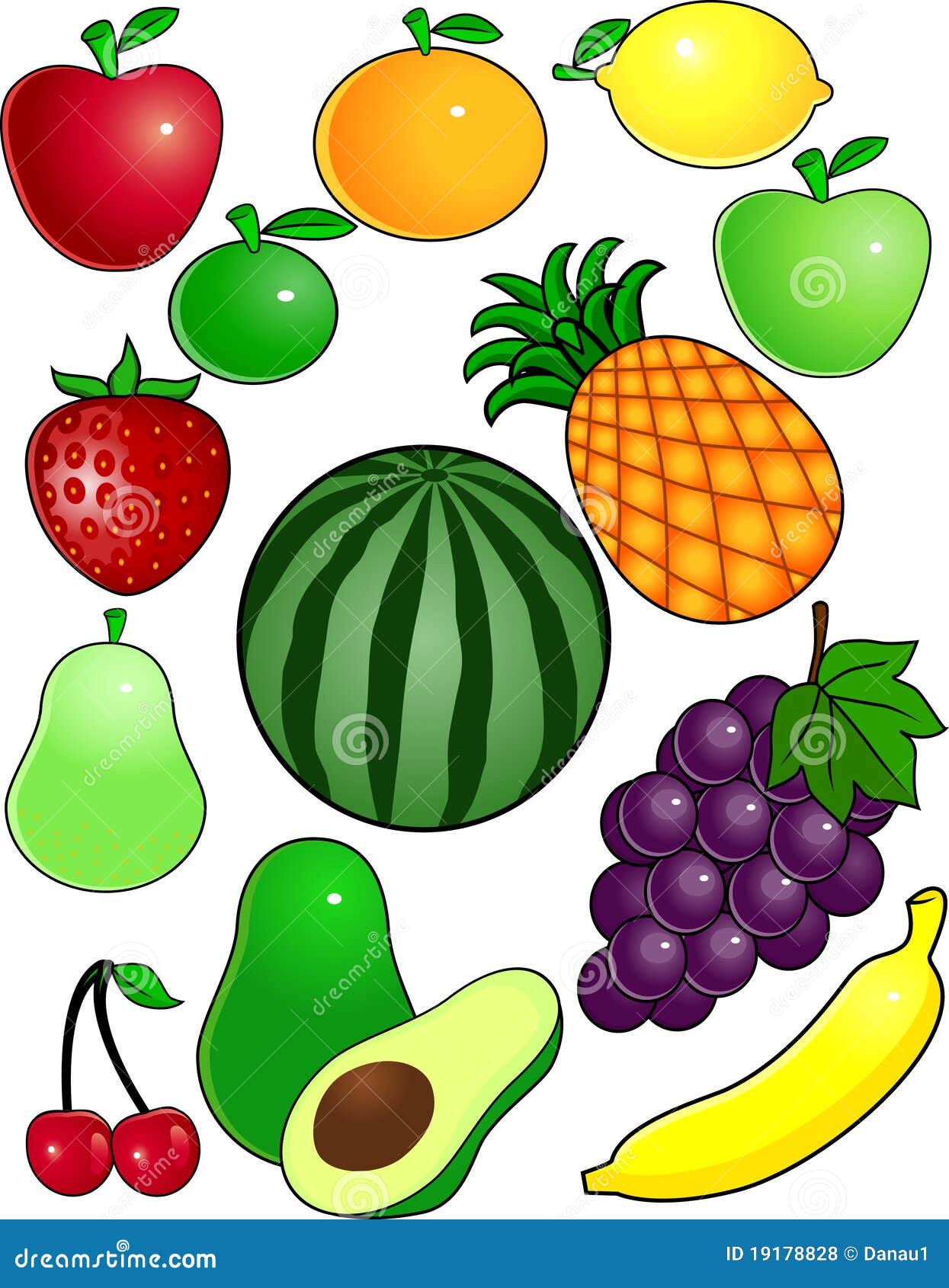 Fruit Cartoon Stock Vector Illustration Of Vitamin Pear 1917