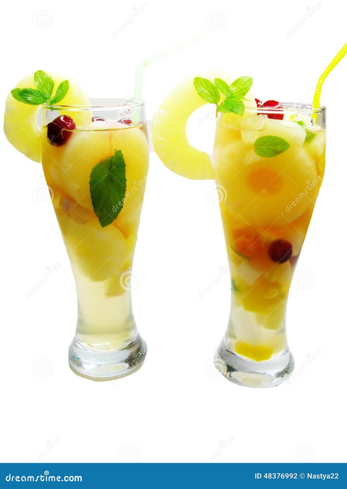 Fruit Cocktail Smoothie with Wild Starwberry Stock Photo Image of