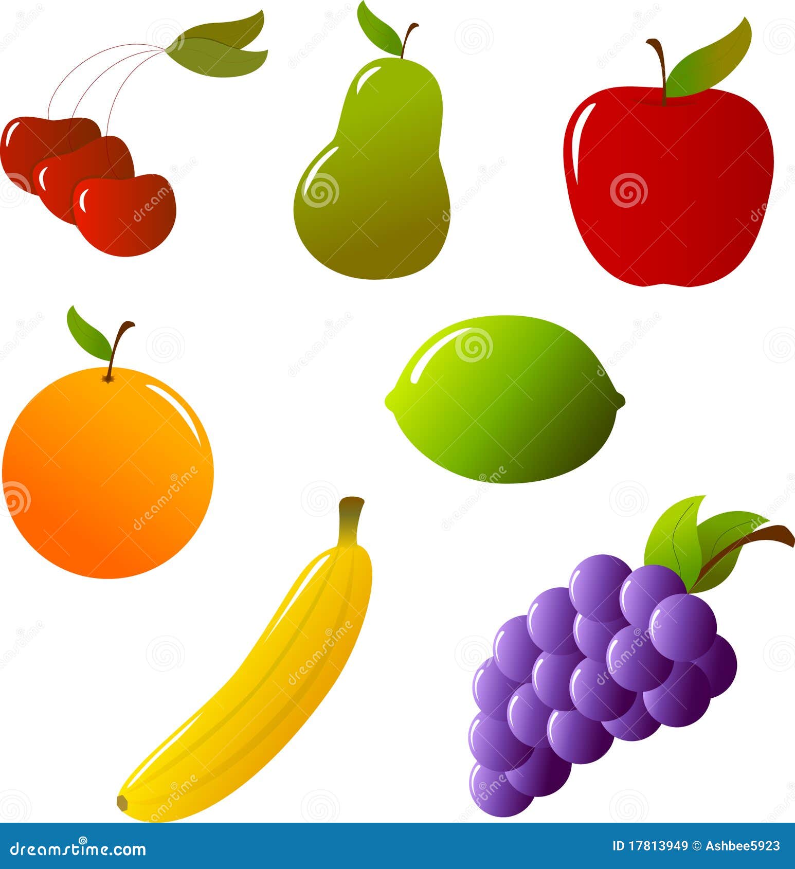 Fruit Collection stock vector. Illustration of apple 17813949