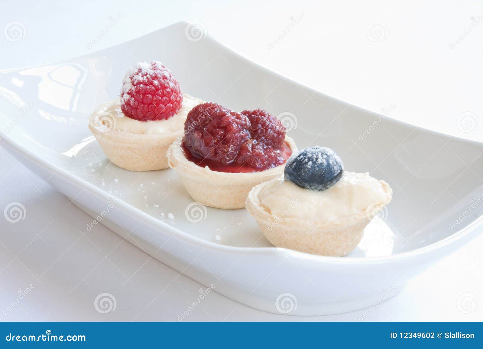 Fruit & Custard Tarts stock photo. Image of sugar 12349602
