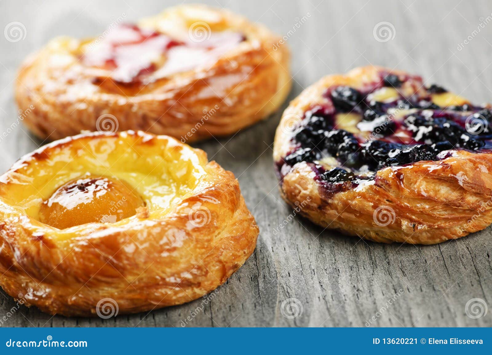 Fruit danishes stock image. Image of delicacy, good, fattening 13620221