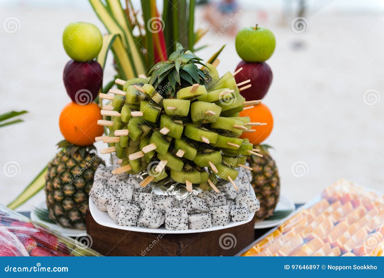Fruit Decoration For Dinner Party Stock Image Image Of