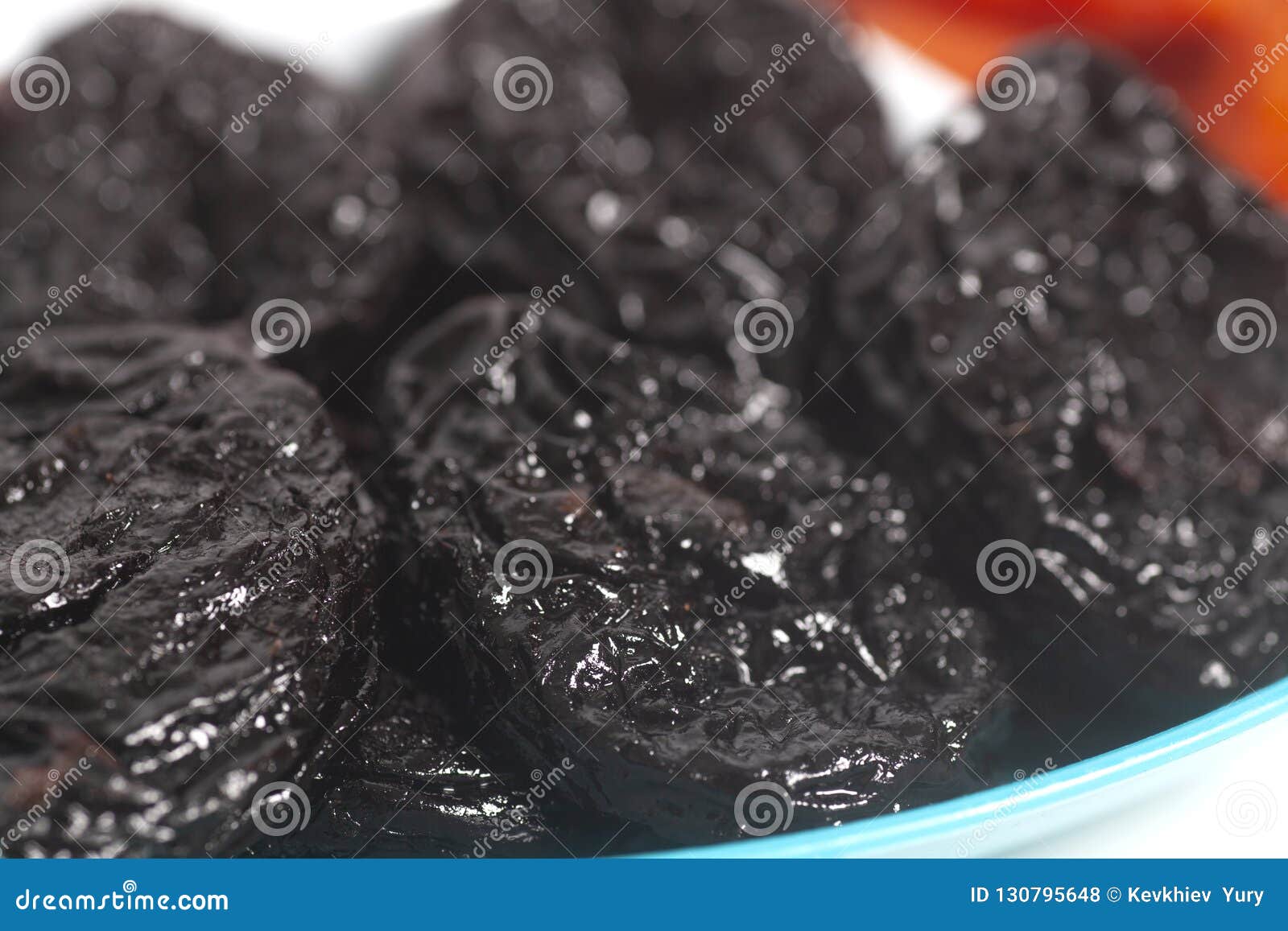 Fruit of dried prunes. stock photo. Image of leaf, baby 130795648