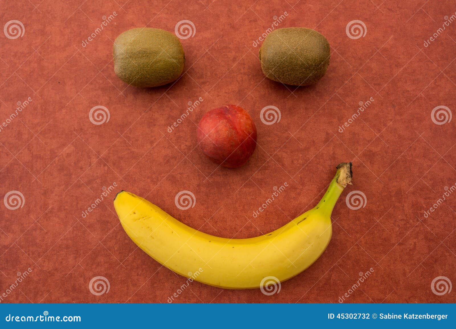 Fruit face stock photo. Image of yellow, banana, health 45302732