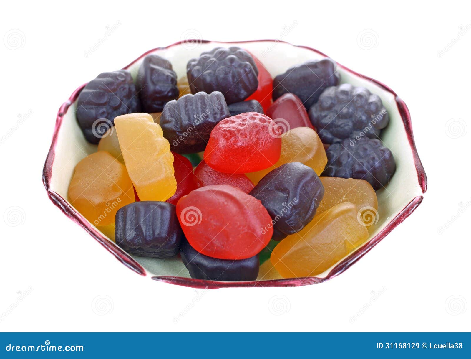 Fruit Flavor Snacks Dish Angle Stock Image Image of chewy, long 31168129