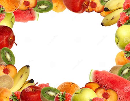 Fruit frame stock image. Image of exotic, color, border - 2573625