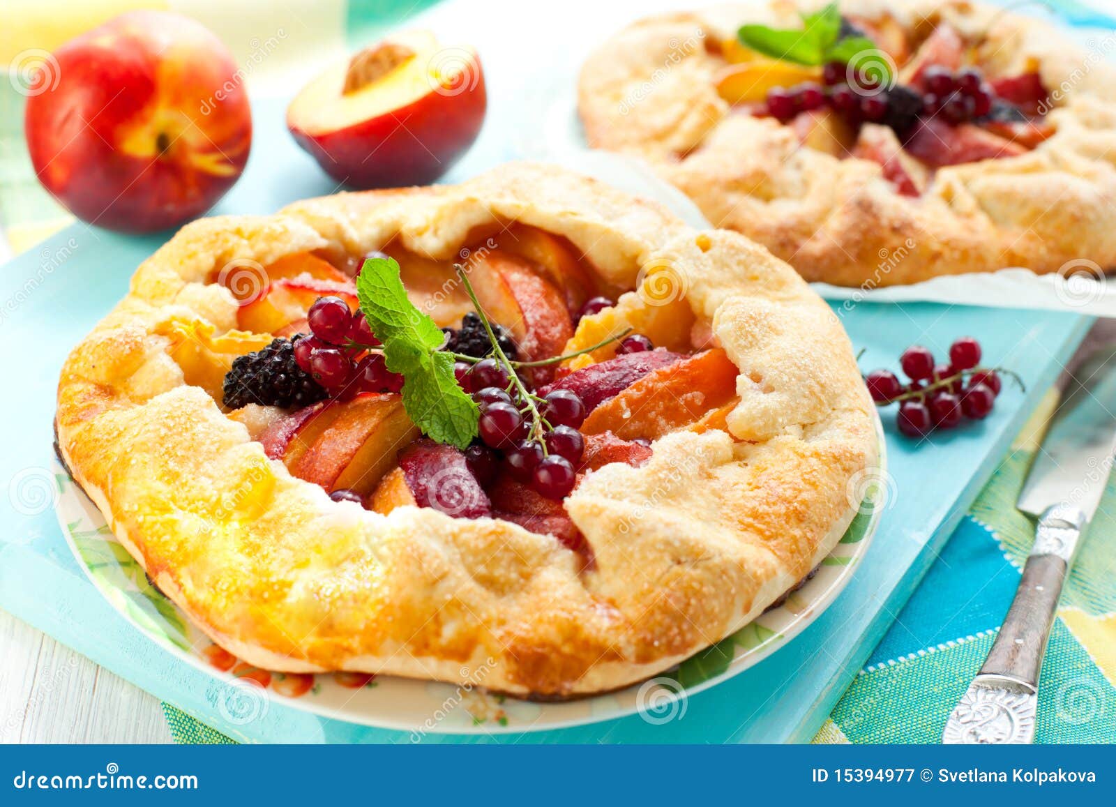 Fruit galette stock image. Image of currant, fresh, cooked 15394977