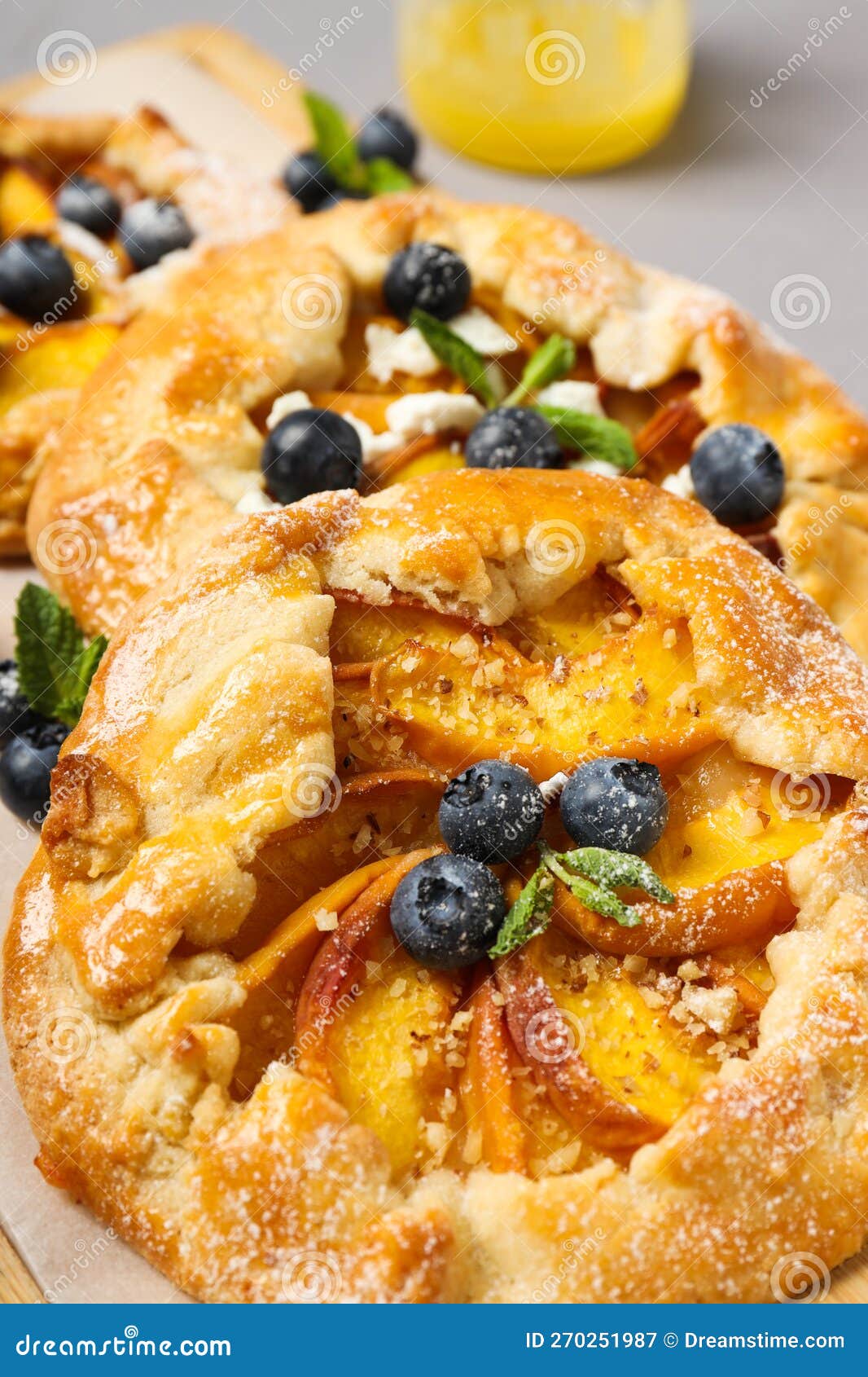 Fruit Galette, Composition for Tasty Food Concept Stock Image Image