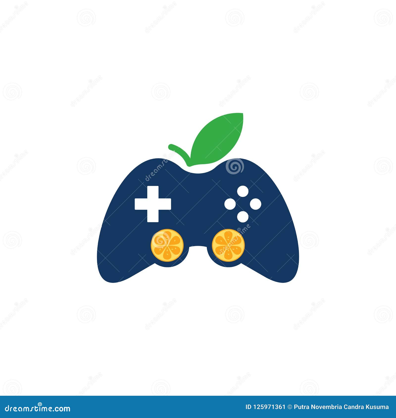 Fruit Game Logo Icon Design Stock Vector Illustration of gaming