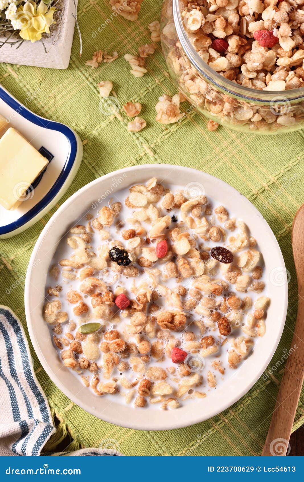 Healthy Breakfast, Fruit Granola Stock Image Image of delicious
