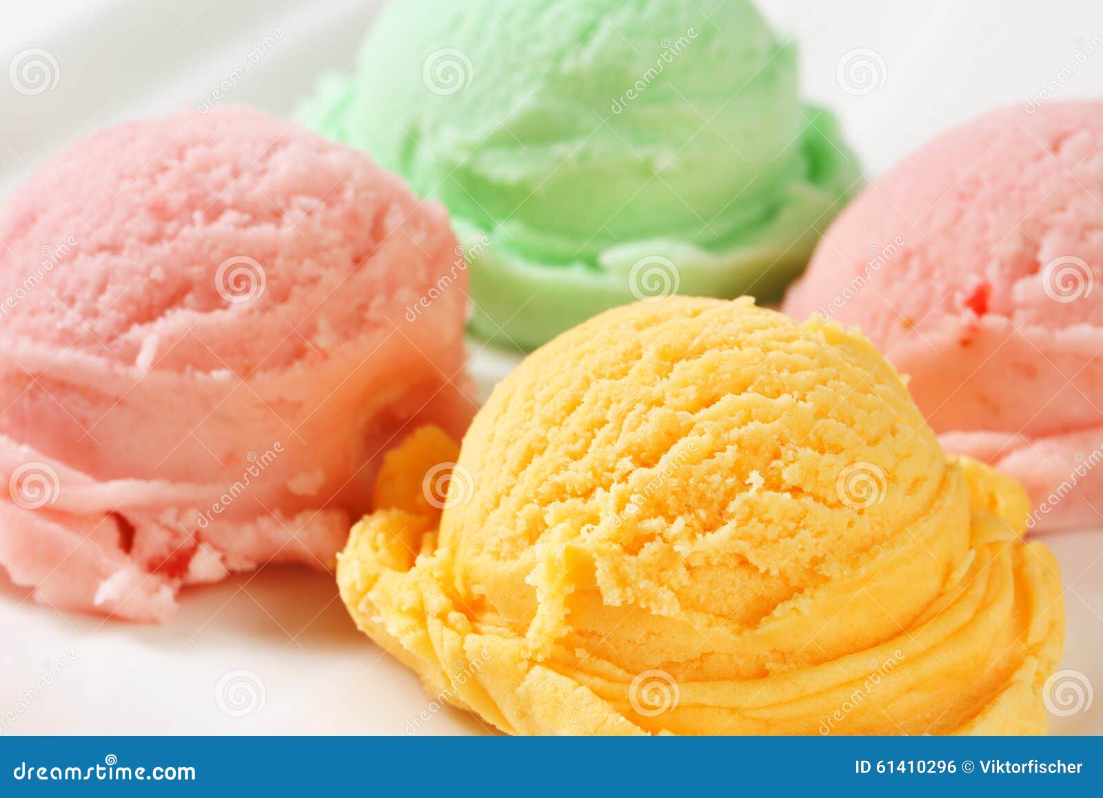 Fruit ice cream stock photo. Image of cold, peach, sherbet 61410296