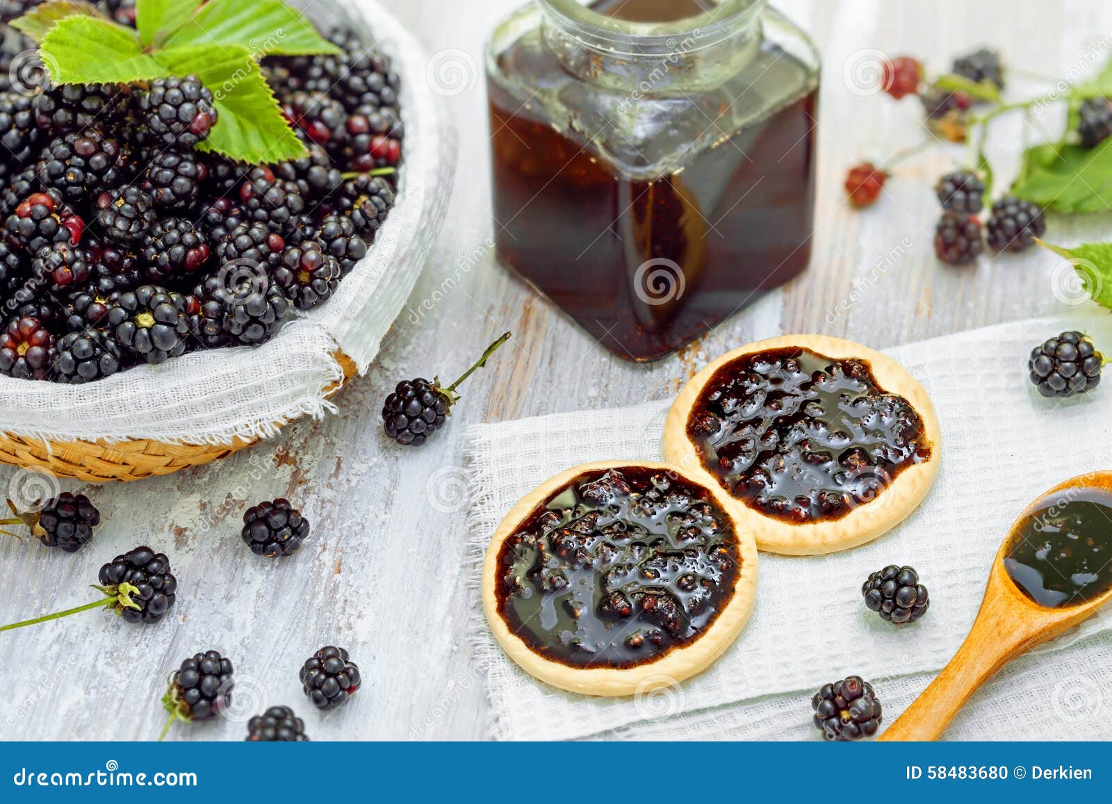 Fruit jam stock photo. Image of berry, bowl, juicy, delicious 58483680